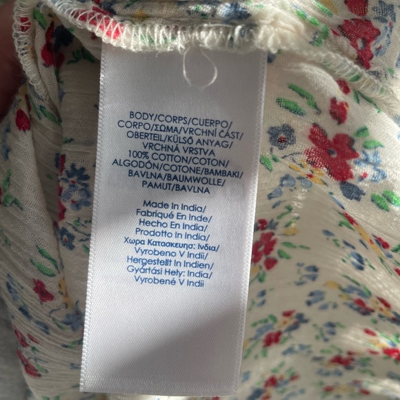 Flowy floral top - Chaps - oversized small - Picture 3 of 4